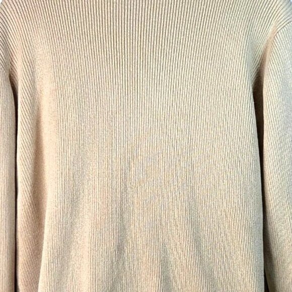 Liz Claiborne Beige Cotton Toggle Closure Cardigan Sweater XL Womens - Picture 6 of 7